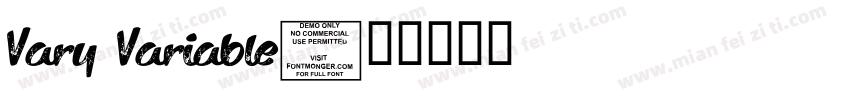 Vary Variable字体转换